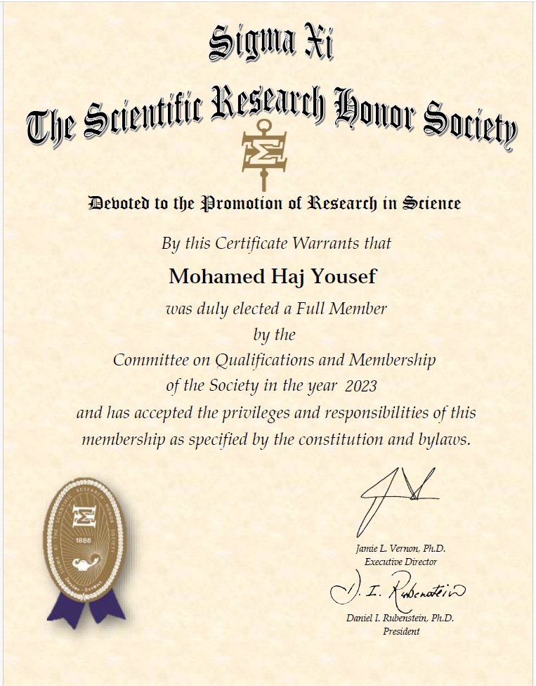 sigmaxi certificate